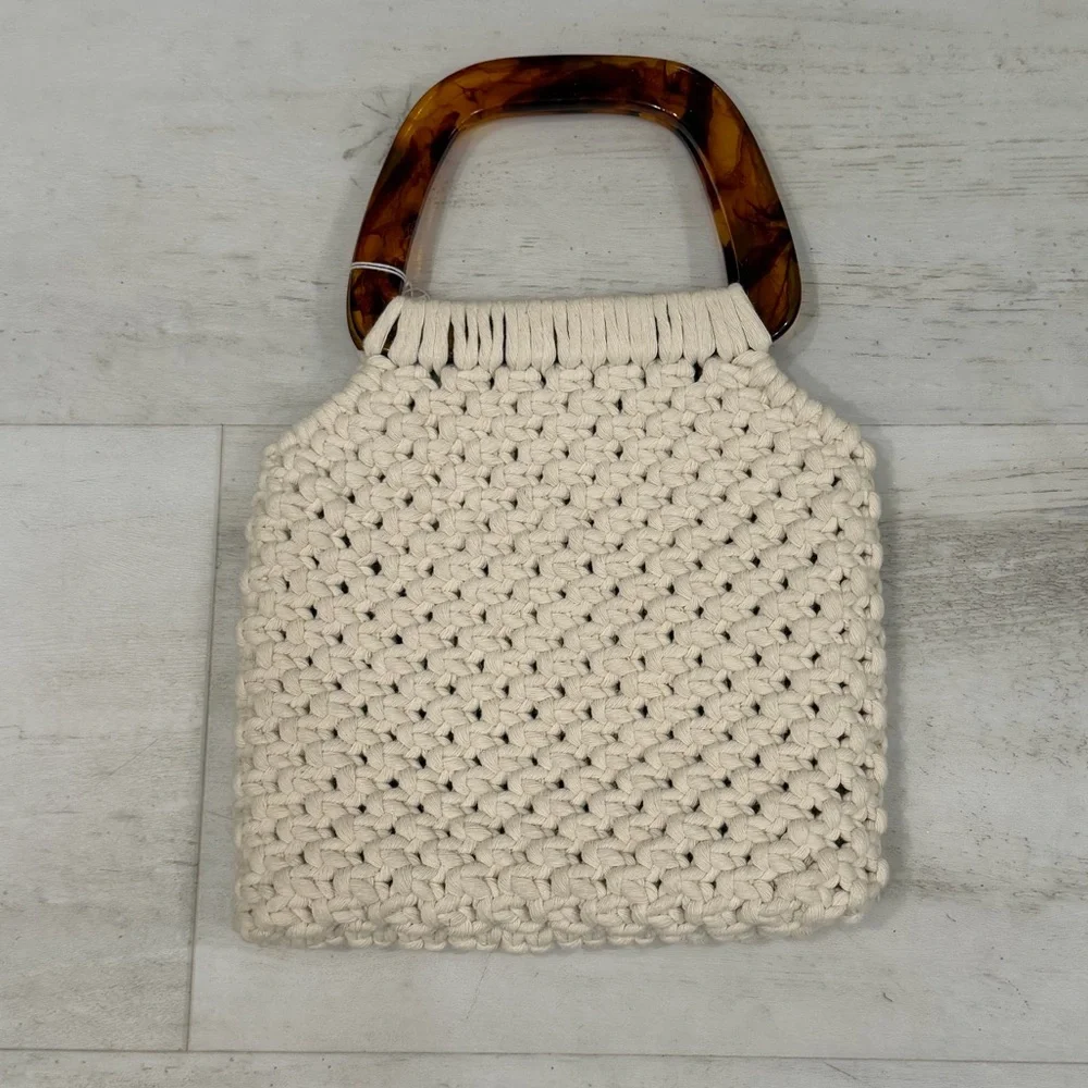 Woven Crochet Clutch Purse